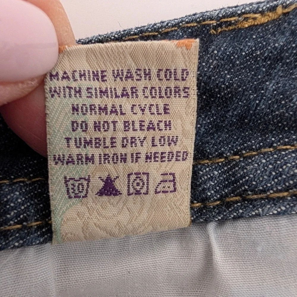 American Rag 90s Y2K Denim Bermuda Shorts Womens 7 Blue Flap Pocket Jorts Skater